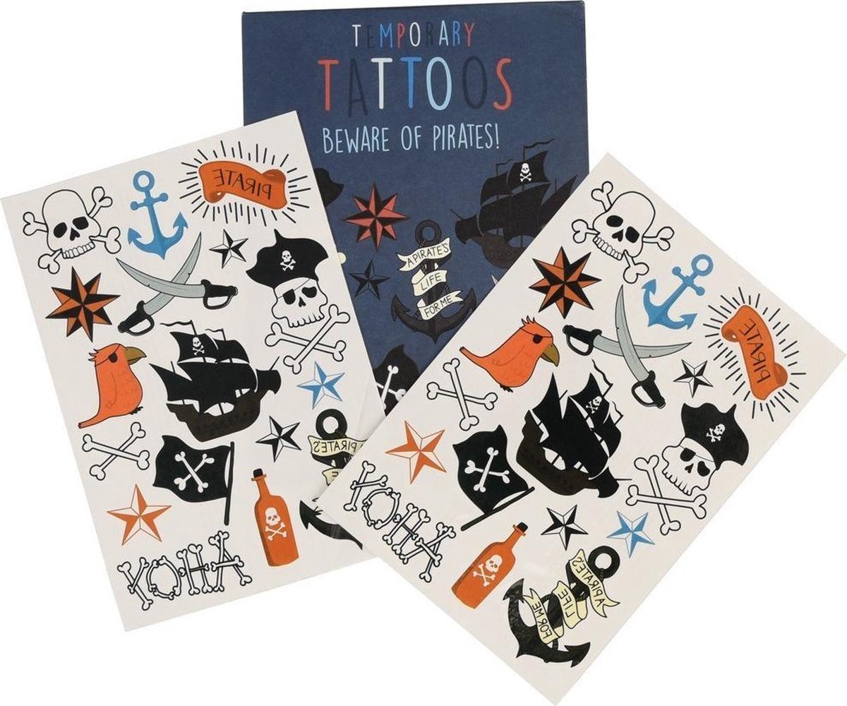 Kleeftatoeages piraat