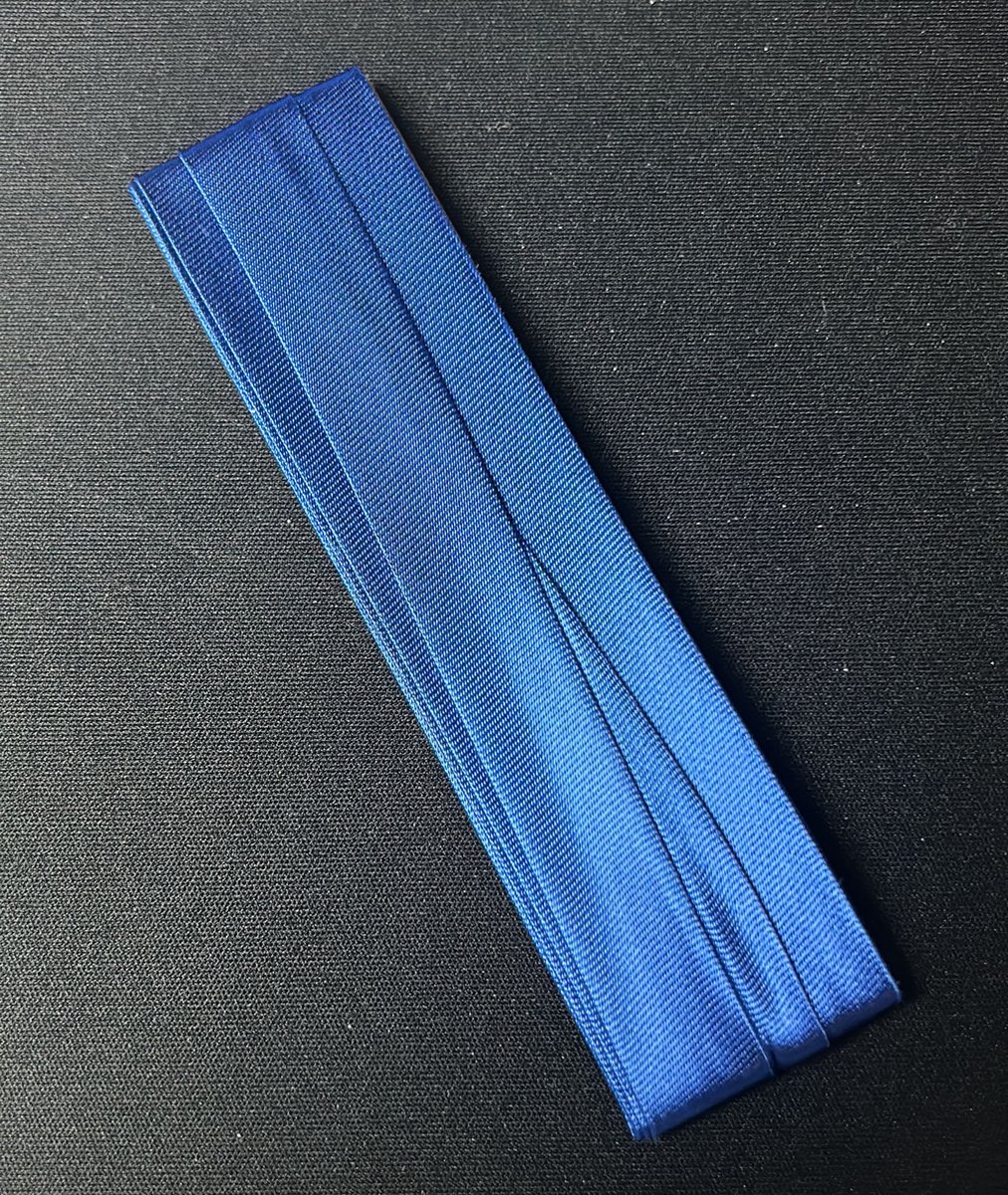bieslint satijn blauw