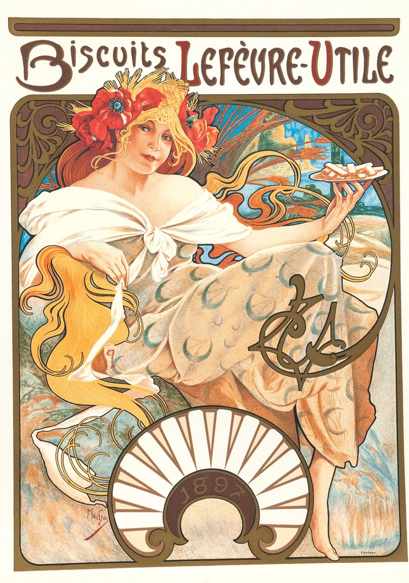 D-Toys Alphonse Mucha Biscuits Lefevre Utile