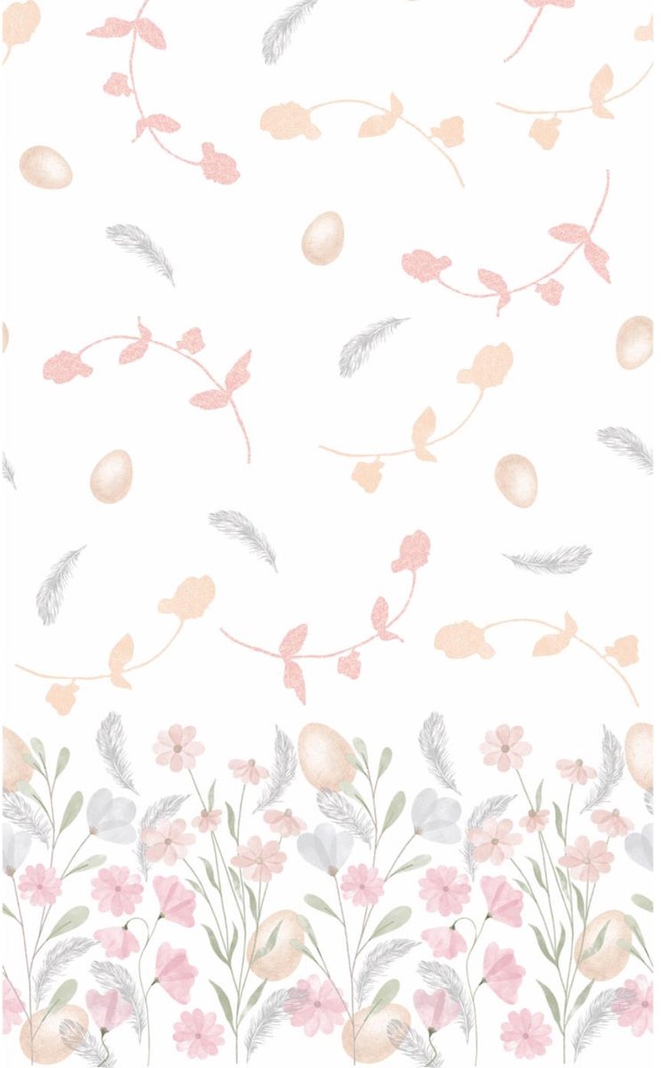 Duni tafellaken Soft Easter 138x220cm.