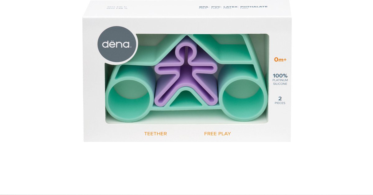 DENA 1 Car + 1 Kid Green Pastel