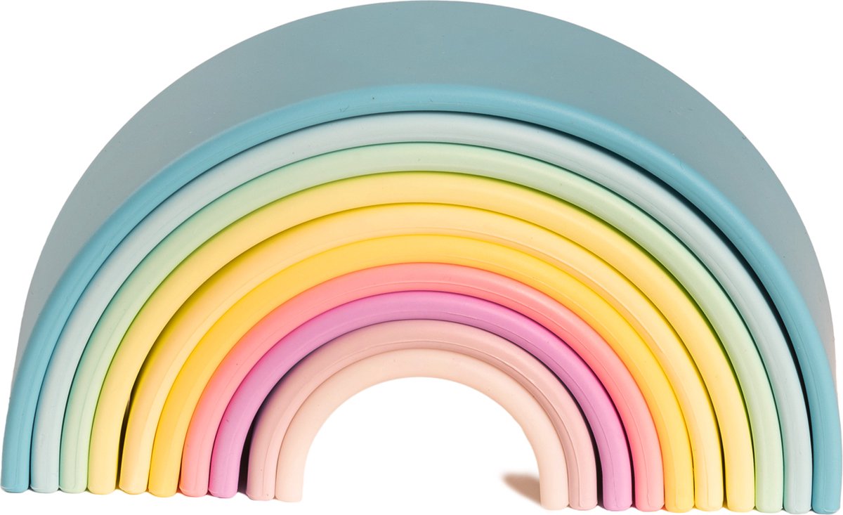 Dëna Siliconen Speelset Set 10 I Regenboog Pastel