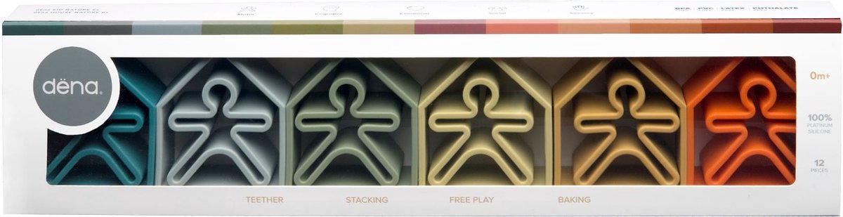 Dëna Siliconen Speelset Set 6 I Kid + House Nature