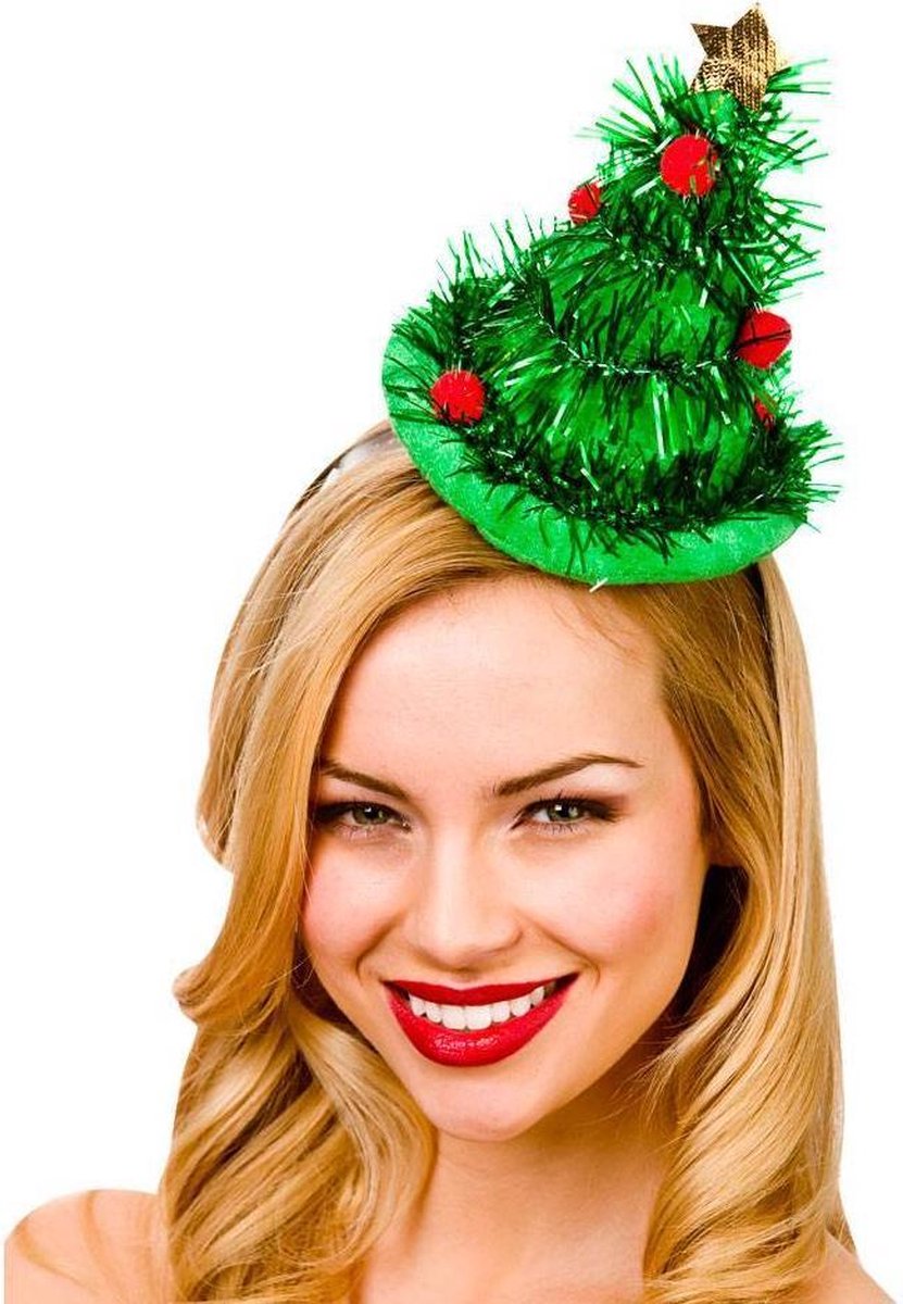 e-Carnavalskleding.nl Kerstboom diadeem