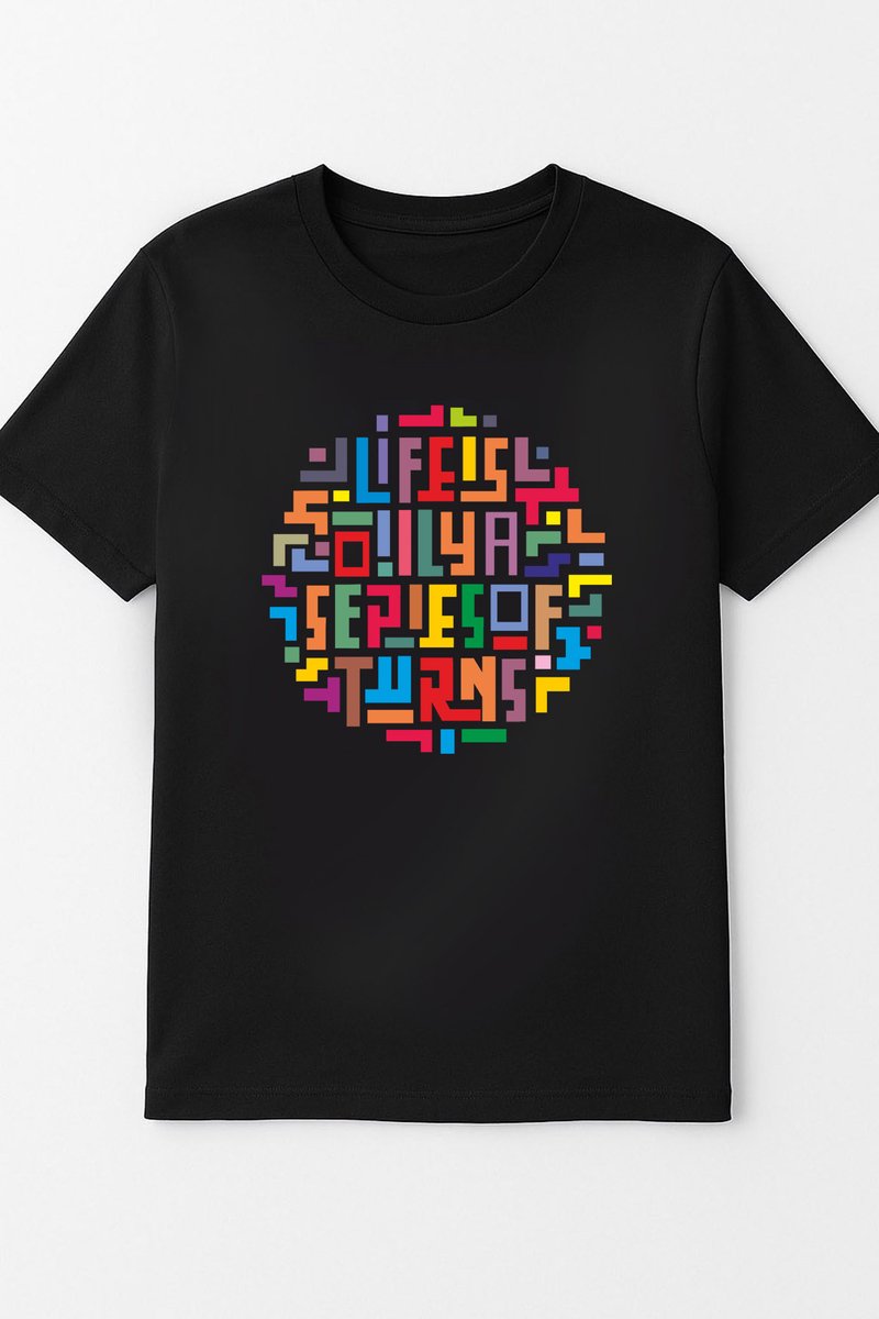 Moderne katoenen T-shirt met discobal-mat M-kleurrijke kleur-retro shirt-voor hem en voor haar-herenkatoen-uniek patroon-zwart shirt
