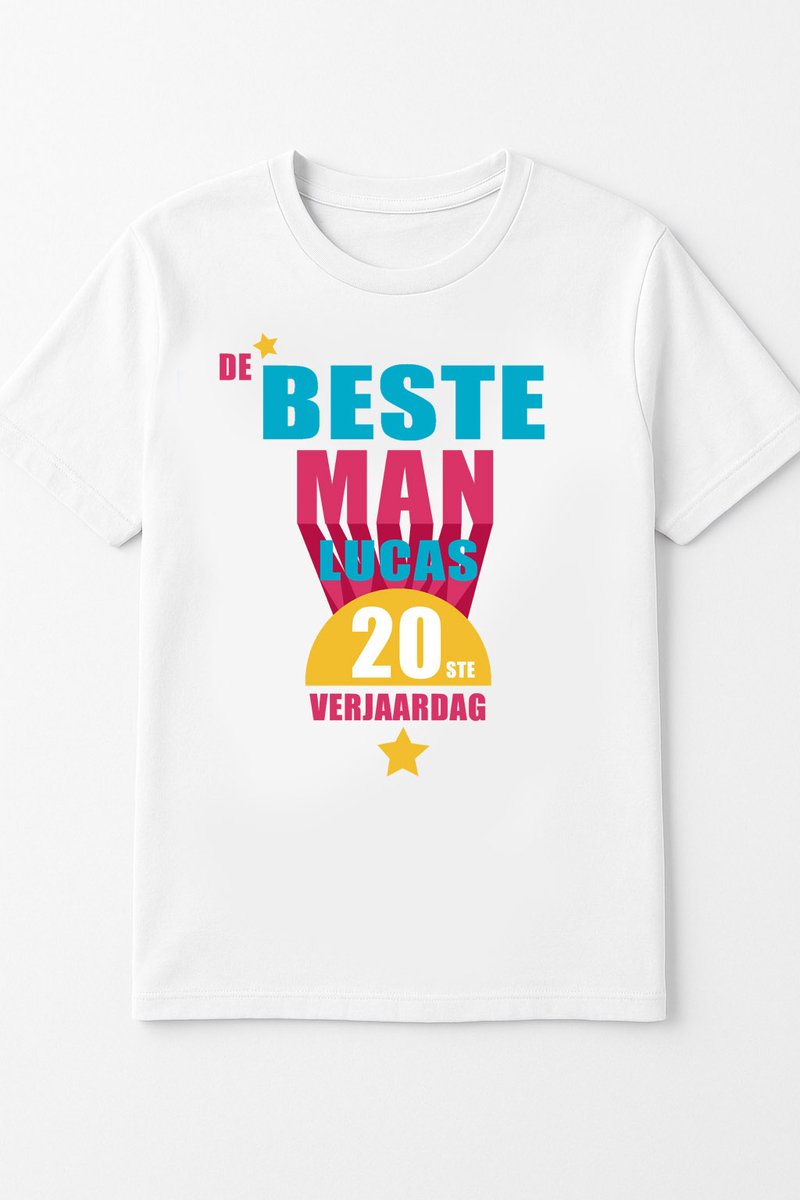verjaardagscadeau-gepersonaliseerd t-shirt-voor hem-zwartt shirt-maten S/M-uniek verjaardag-zwart t-shirt