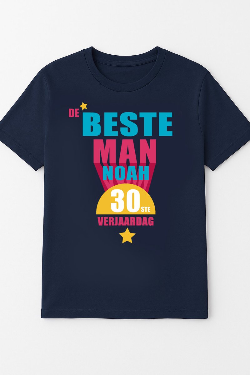 verjaardagscadeau-gepersonaliseerd t-shirt-voor hem-zwartt shirt-maten s-xl-uniek