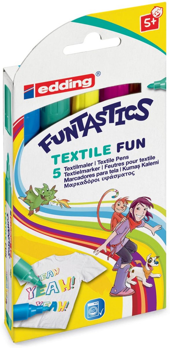 Funtastics Textiel Fun stiftenset van Edding