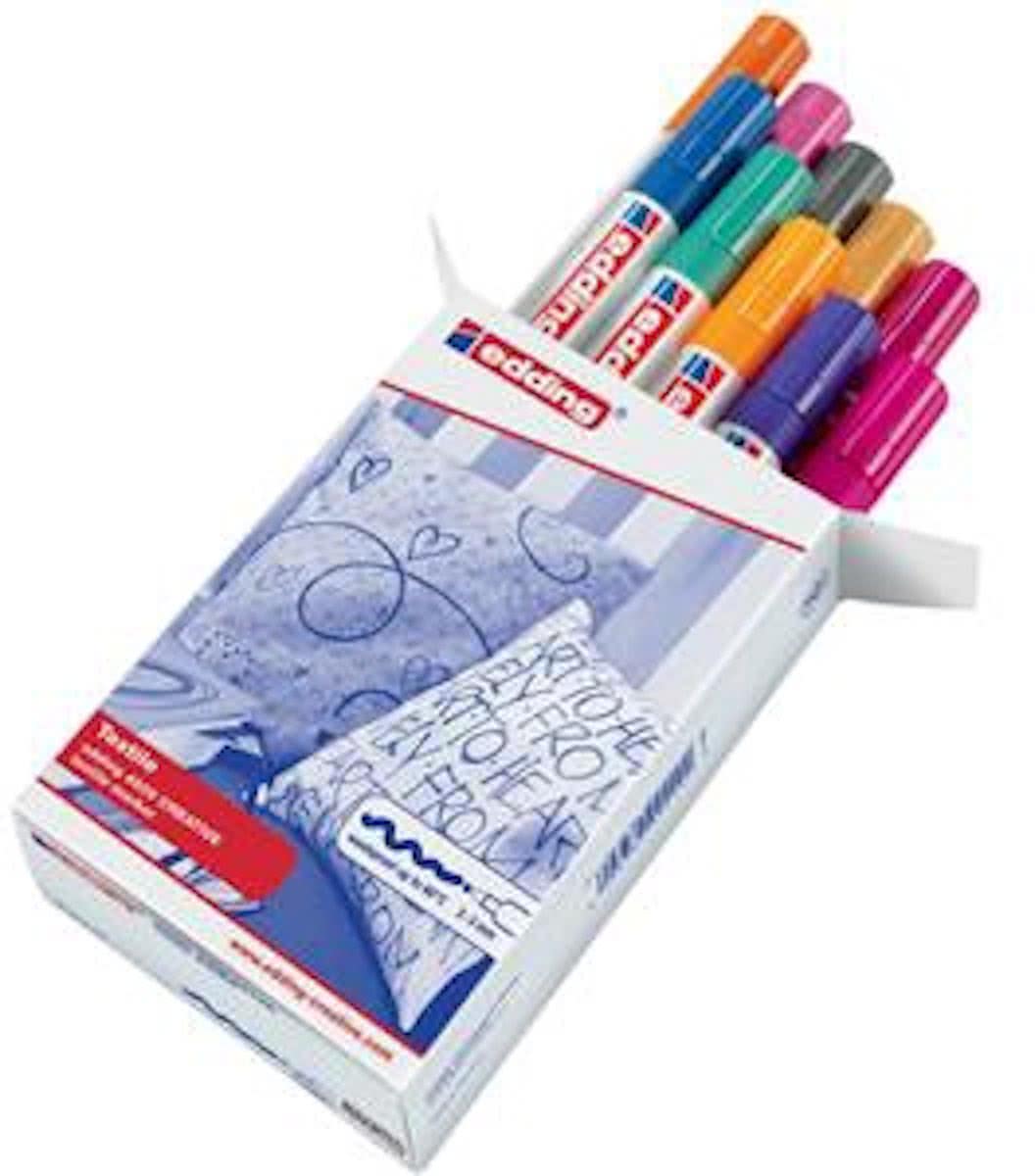 Textiel marker   4500, Assorti (099) à 10 stuks.