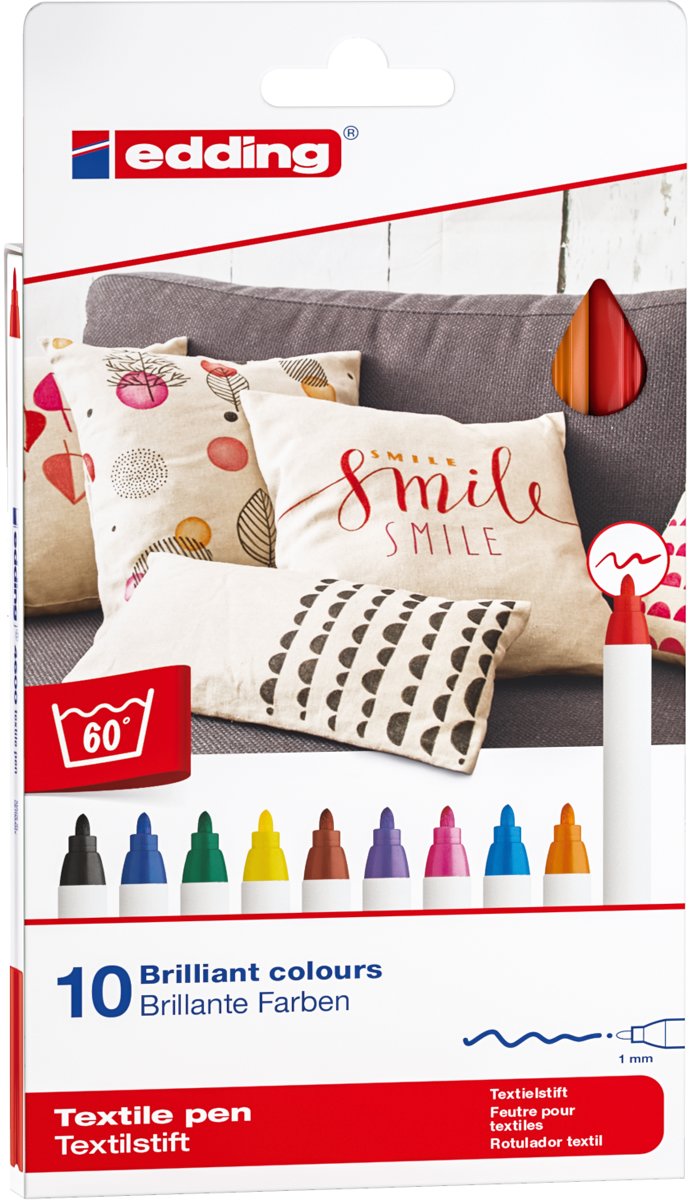 e-4600/10 S textielpen basic col.