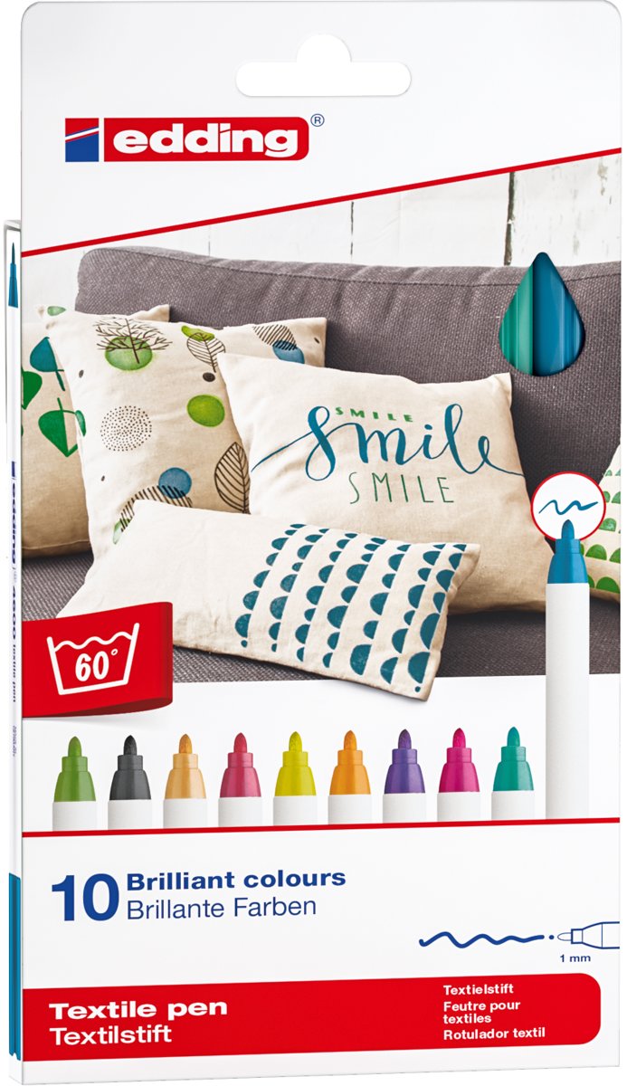 e-4600/10S textielpennen funkleuren