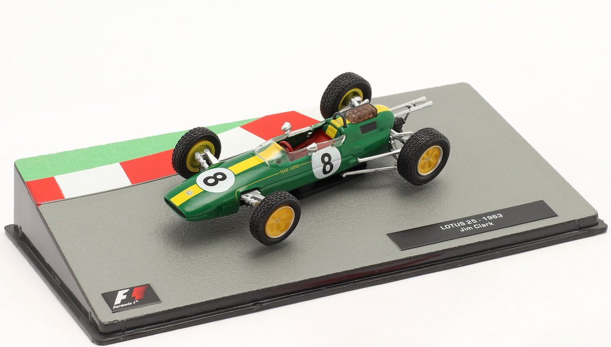 Formule 1 miniatuur auto - Lotus 25 Jim Clark 1963 - schaal 1:43