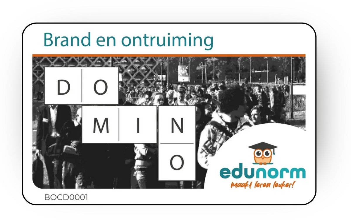 Dominospel Brand en ontruiming