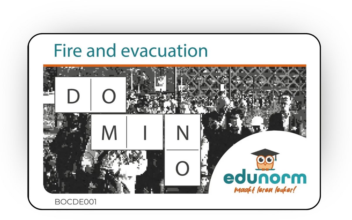 Dominospel Fire and Evacuation – Engelstalig