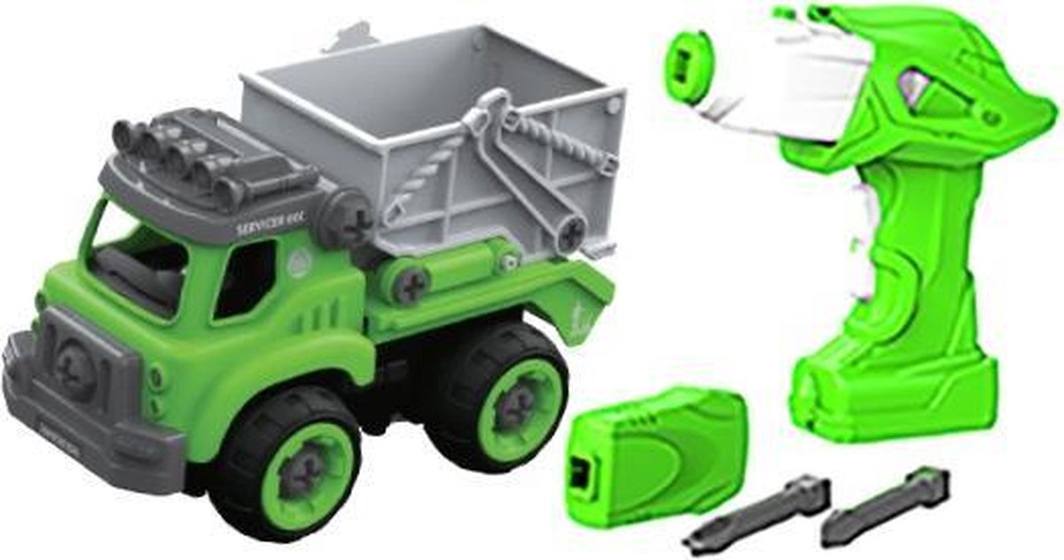 Edushape Doe-Het-Zelf Truck + afstandsbediening (op batterijen) sanitair