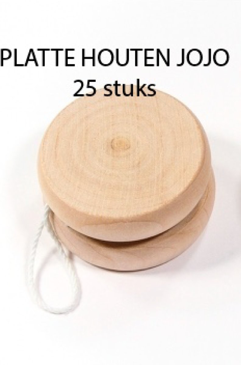 Houten jojo 25 stuks