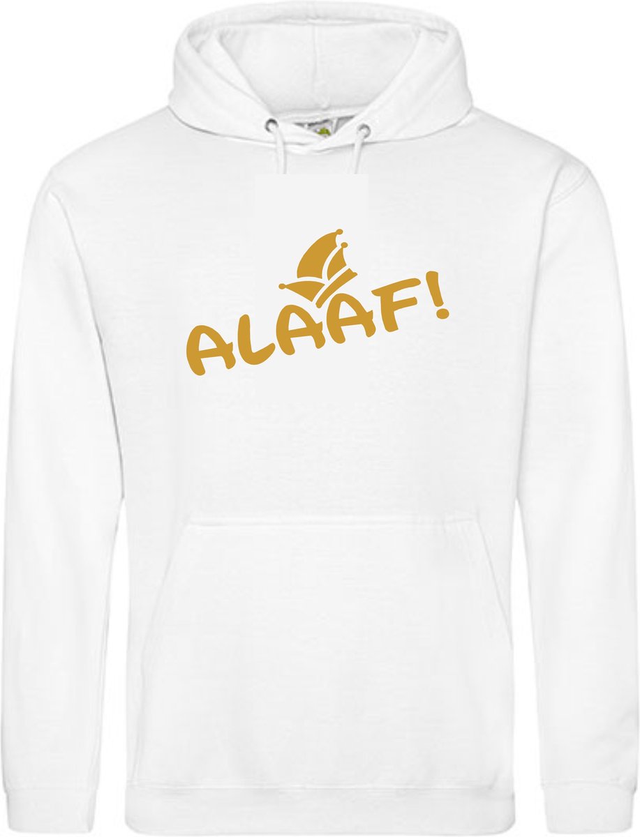 Carnavals Hoodie trui ALAAF in Goud kleur Medium Unisex - Specialties by EIZOOK