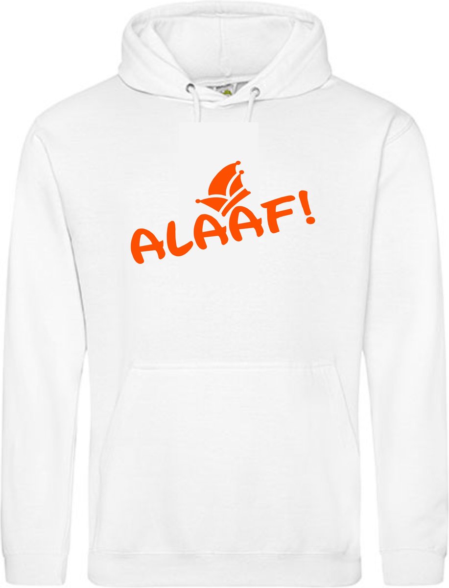 Carnavals Hoodie trui ALAAF in Neon Oranje Large Unisex - Specialties by EIZOOK