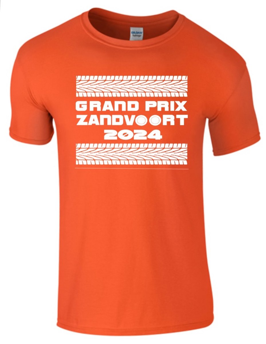 HEREN T-shirt Grand Prix Zandvoort - 2024-2X LARGE - Oranje
