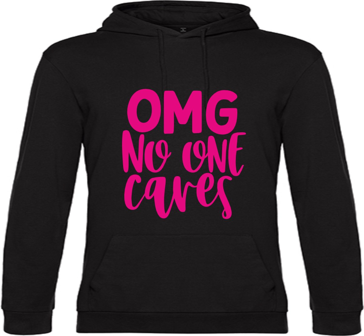 Hoodie OMG No One Cares ROZE XLarge UNISEX - Specialties by EIZOOK