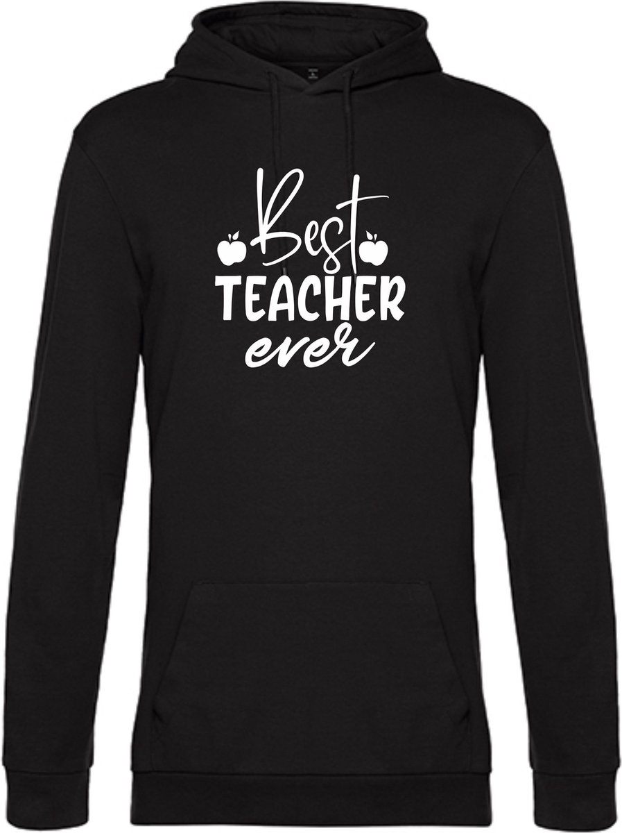 UNISEX HOODIE HOODIE LEERKRACHT LERAAR BEST TEACHER EVER LUDIEK 3XLARGE