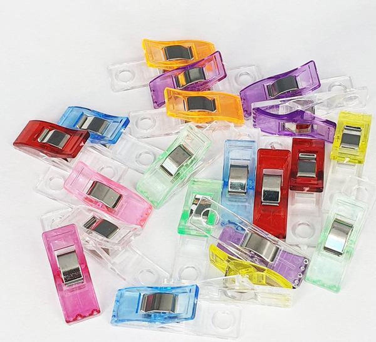 Elga wonderclips 25 mm - vervanging voor spelden bij naaien - quilting clips voor stof en quilten - 10 klemmetjes