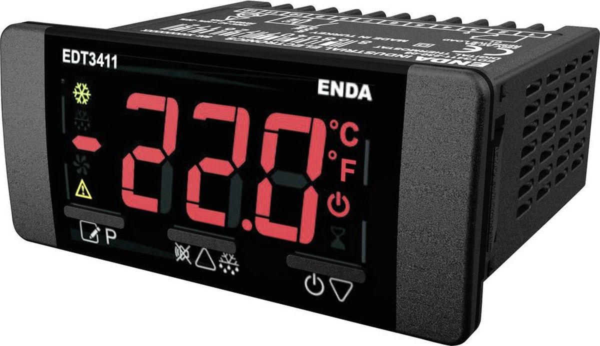 Enda EDT3411-230-08 Temperatuurregelaar NTC -60 tot +150 °C Relais 8 A (b x h) 77 mm x 35 mm