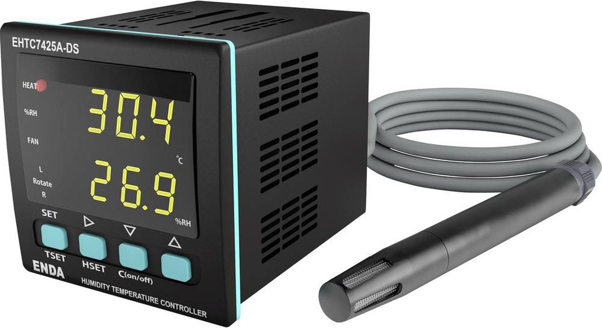 Enda EHTC7425A-DS-230 Universele regelaar 0 tot +50 °C Relais 10 A (b x h) 72 mm x 72 mm