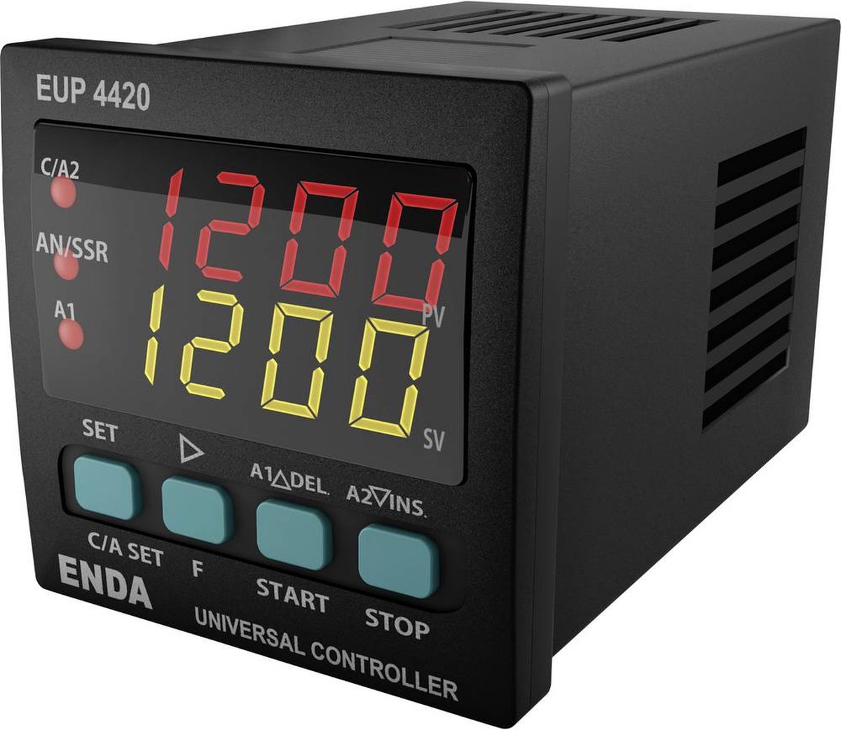 Enda EUP4420-230 PID Universele regelaar Pt100, J, K, L, T, S, R SSR, Relais 8 A (b x h) 48 mm x 48 mm