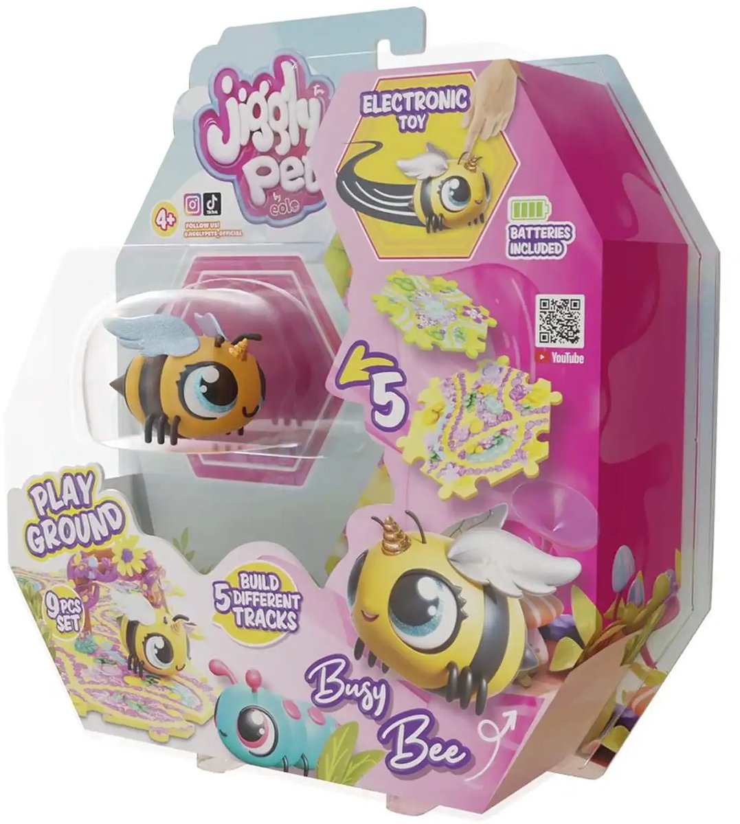 Jiggly Pets Bij robot speelfiguur - Rent - Beweegt - Trilt