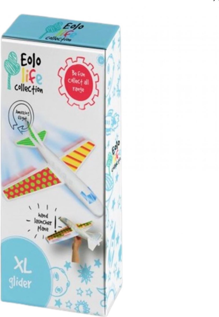 Schuimvliegtuig XL spanwijdte 54 cm - heel groot zweef vliegtuig