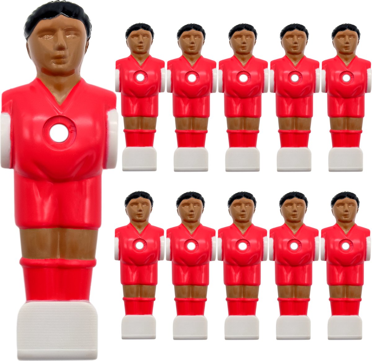 11   Poppetjes 13mm -  popjes  speler  mannetjes