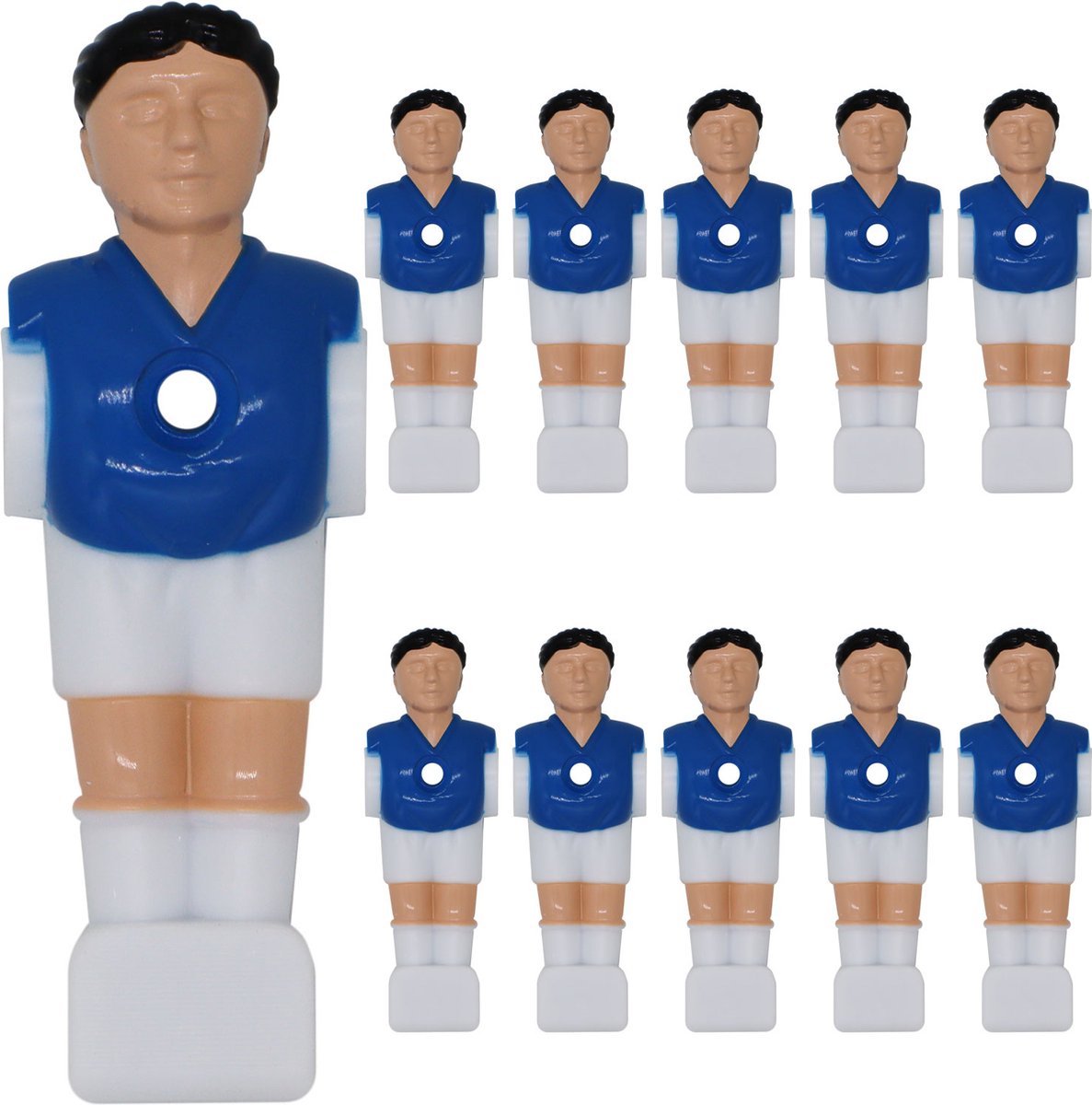 11   Poppetjes 16mm -  popjes  speler  mannetjes