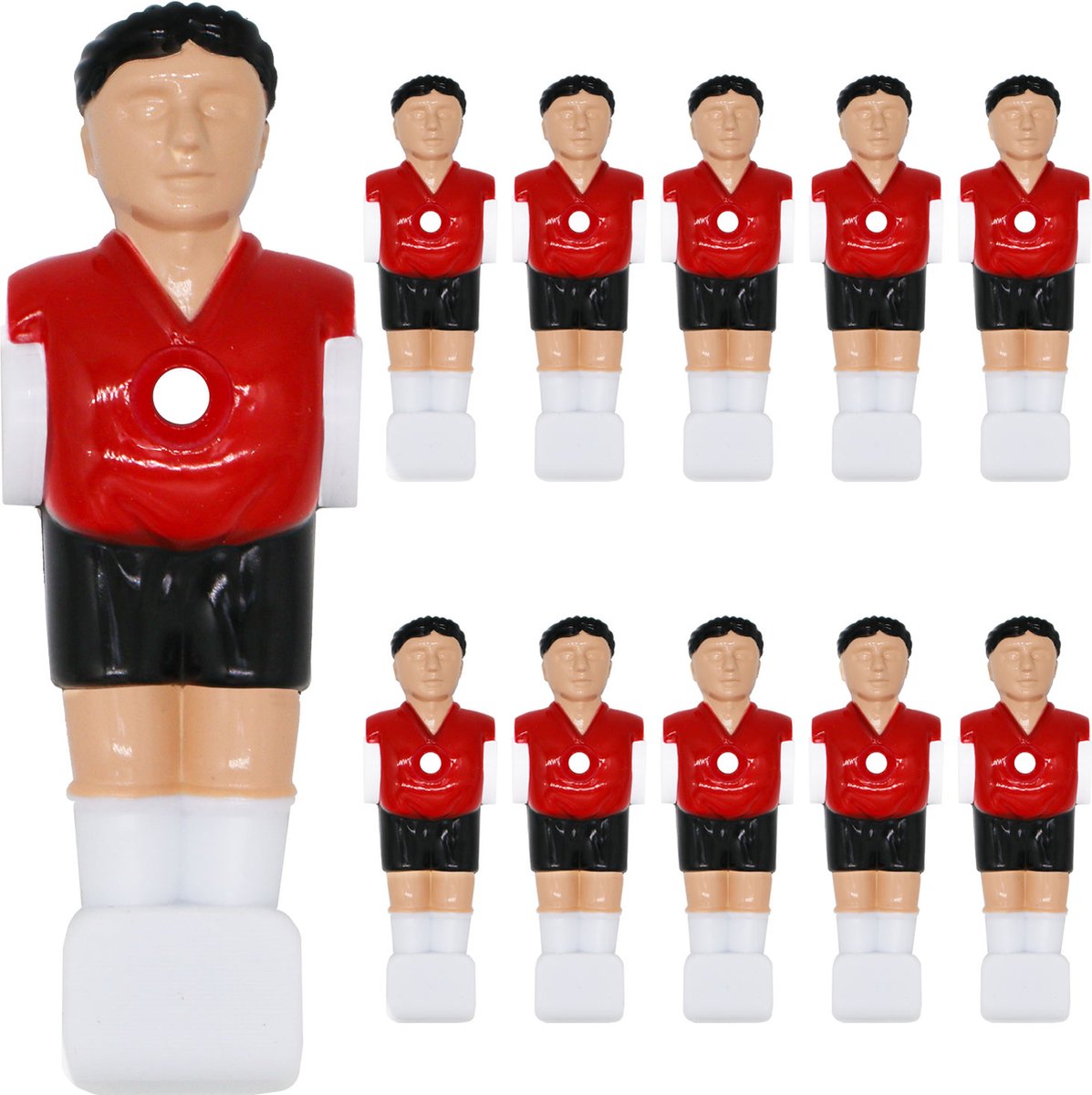 11   Poppetjes 16mm -  popjes  speler  mannetjes