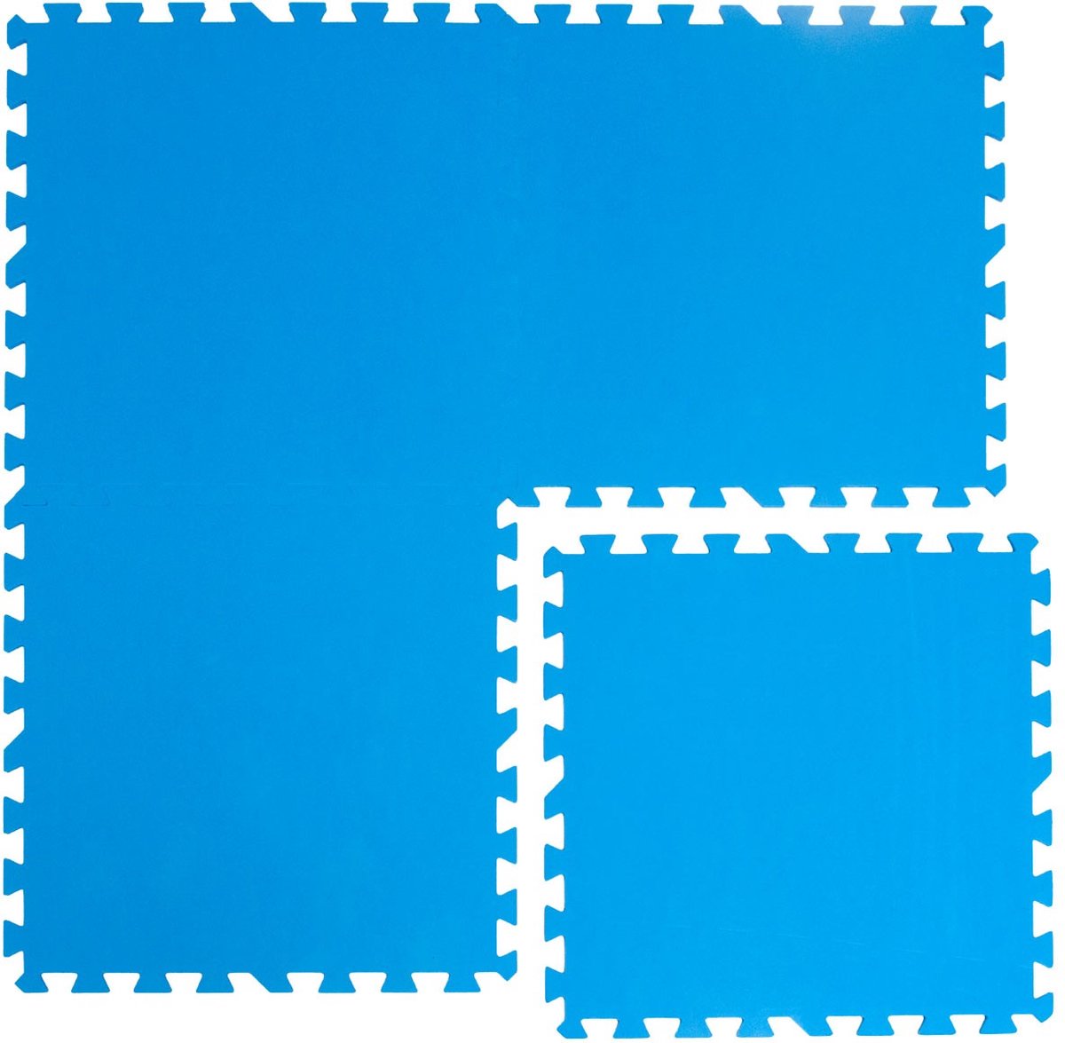 4 x dikke Zwembadmat - 1cm Vloermatten Vloertegels Vloerfolie - Onderlaag voor Zwembad - Robuust ...