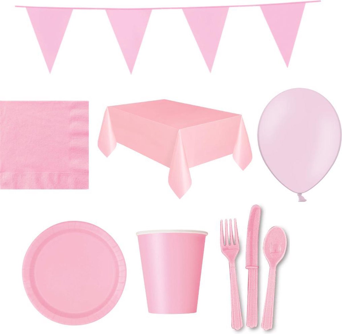 Compleet Feestpakket op kleur voor maximaal 12 personen verkrijgbaar in 13 kleurstellingen