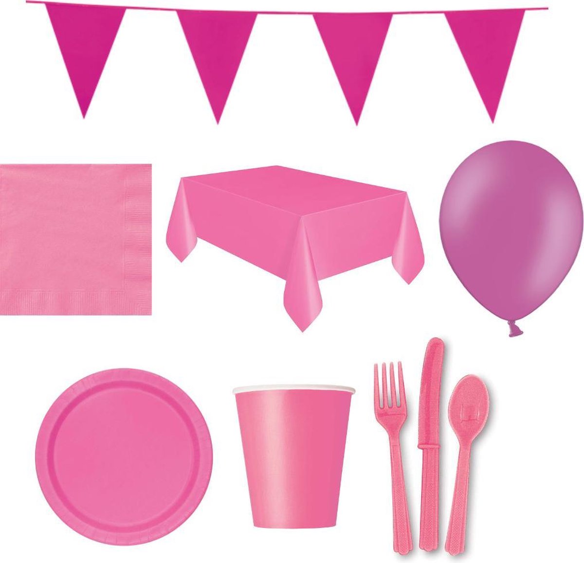 Compleet Feestpakket op kleur voor maximaal 24 personen verkrijgbaar in 13 kleurstellingen