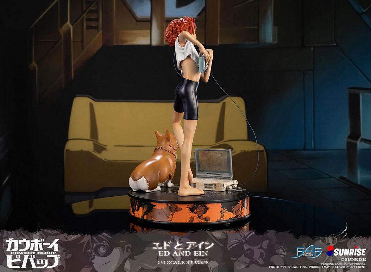 Cowboy Bebop: Ed And Ein Statue