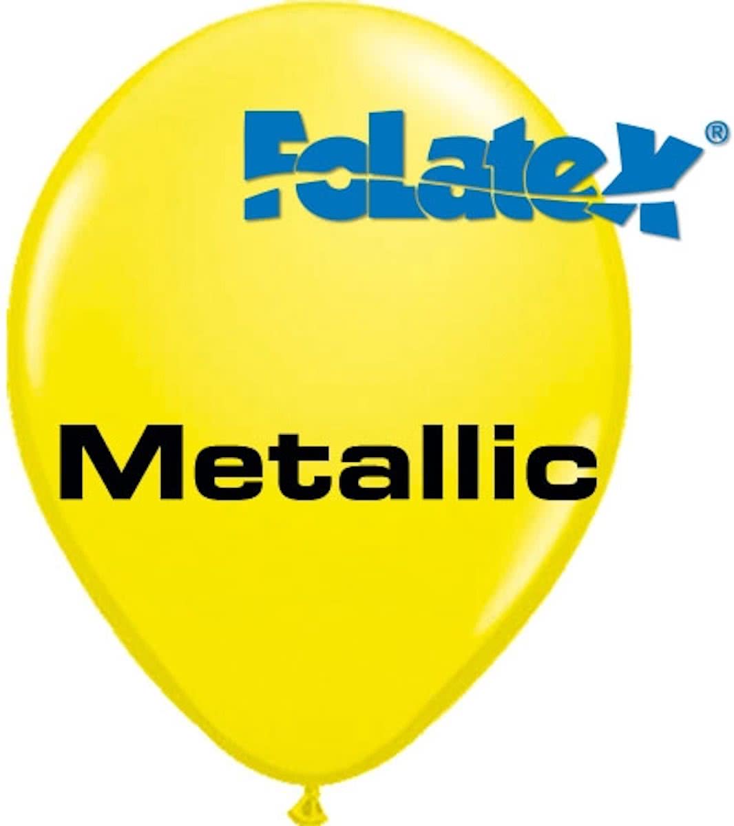 Ballonnen Metallic Geel 30 cm 25 stuks