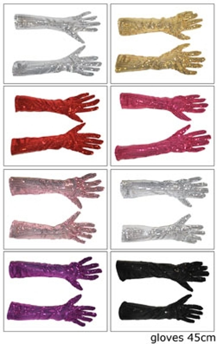 handschoenen lang pailletten