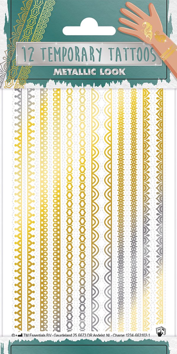 Funny Products - Tattoos Metallic Summer I (Bands)