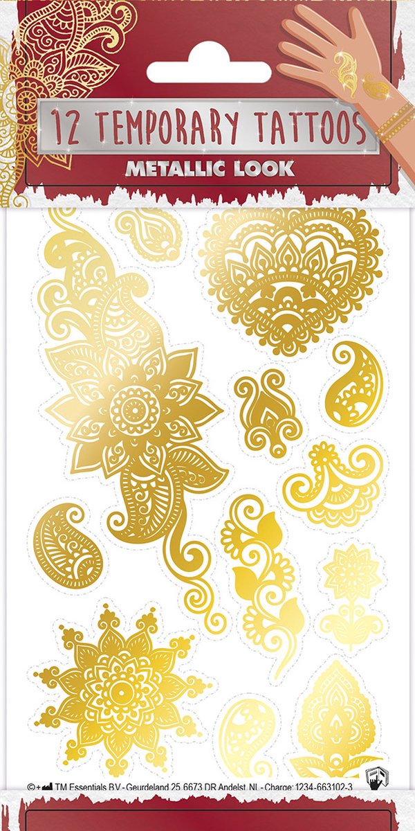 Funny Products - Tattoos Metallic Summer III (Floral)