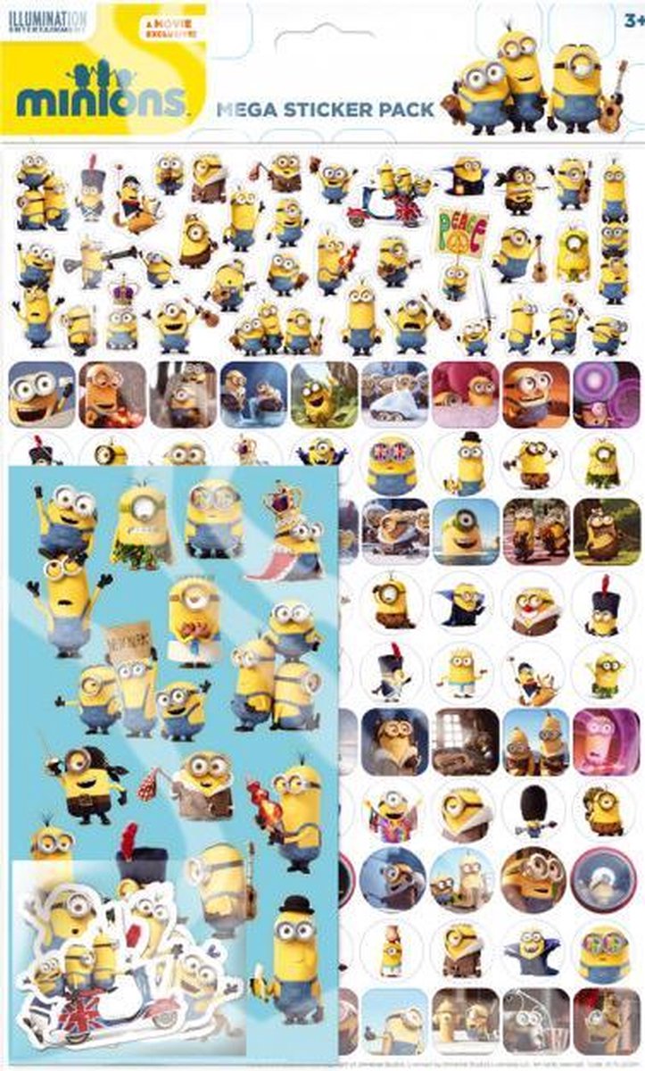 Funny Products Stickers Minions Junior Geel 150+ Stuks