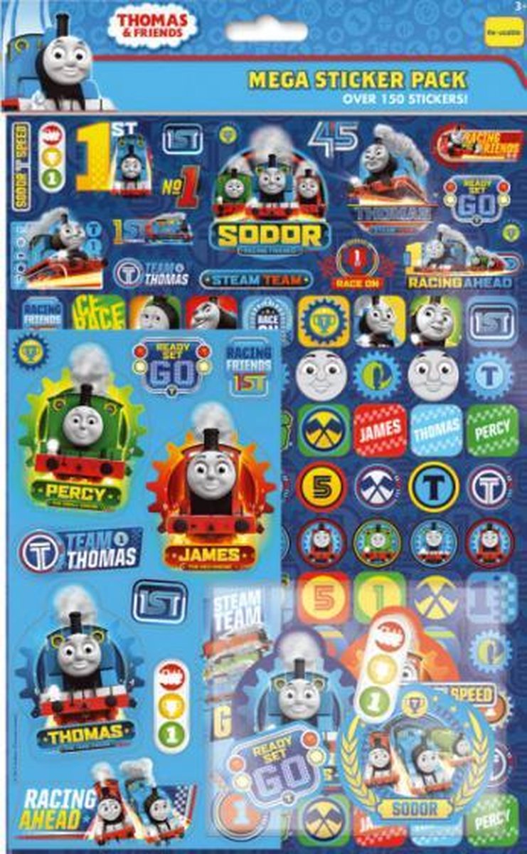 stickers Thomas & Friends blauw 150+ stuks