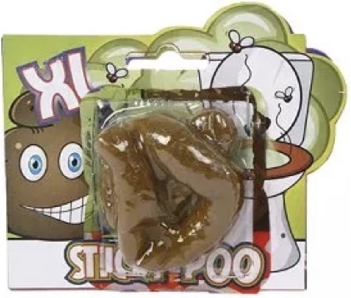 Plakkerige bruine fopdrol - siliconen poep nep poep kunst speelgoed drol - 8 cm - Kerstcadeau Sinterklaas schoencadeautje - kerst cadeau tip