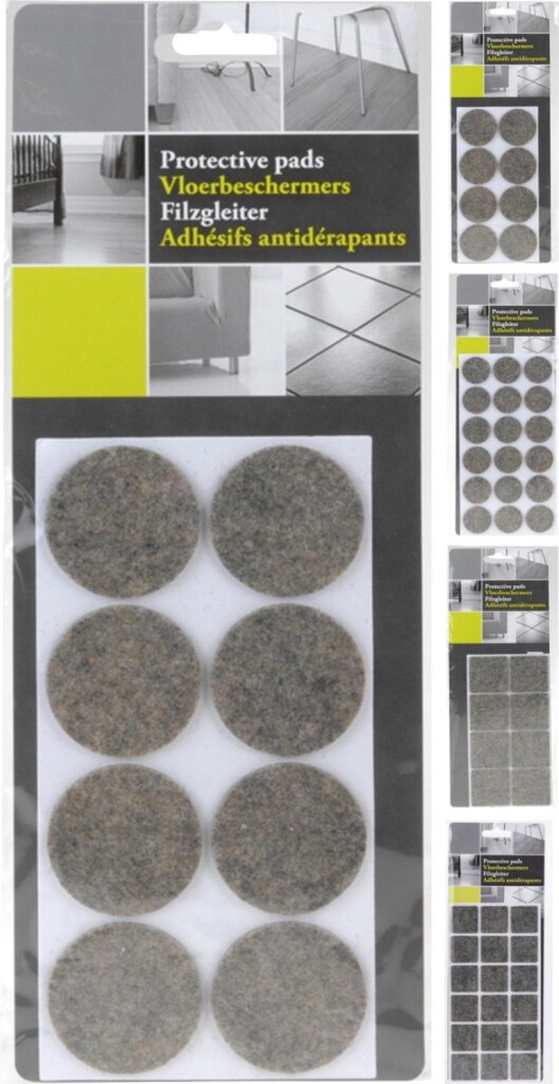 Vloerbeschermer Zelfklevend - Meubelviltjes - Stof - Bruin - 1 exemplaar keuze uit 7