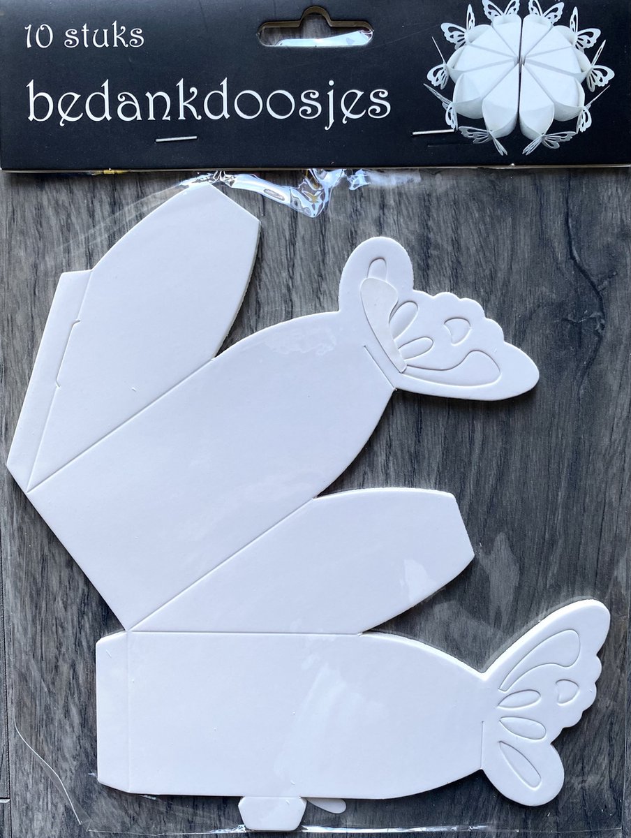 10 stuks Bedankdoosjes Vlinders