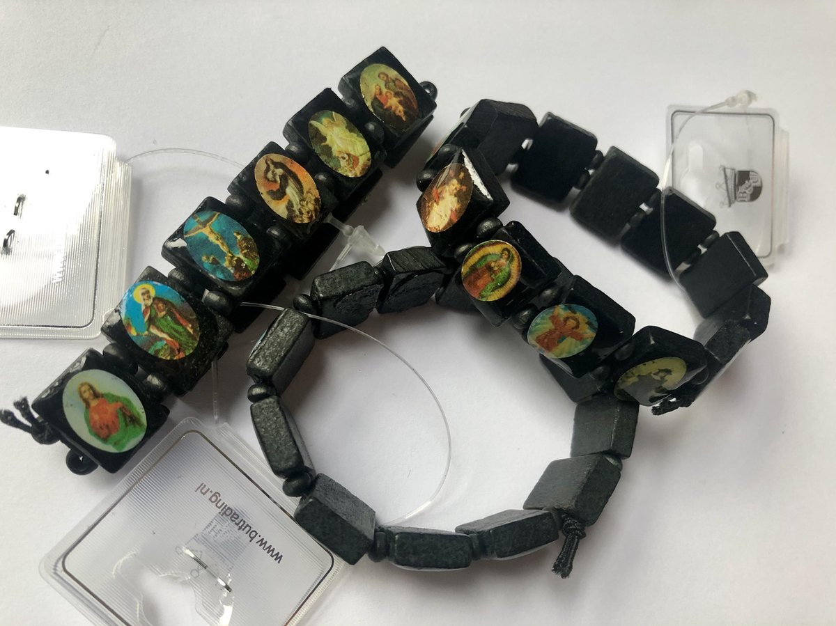 Heiligen armbandje zwart