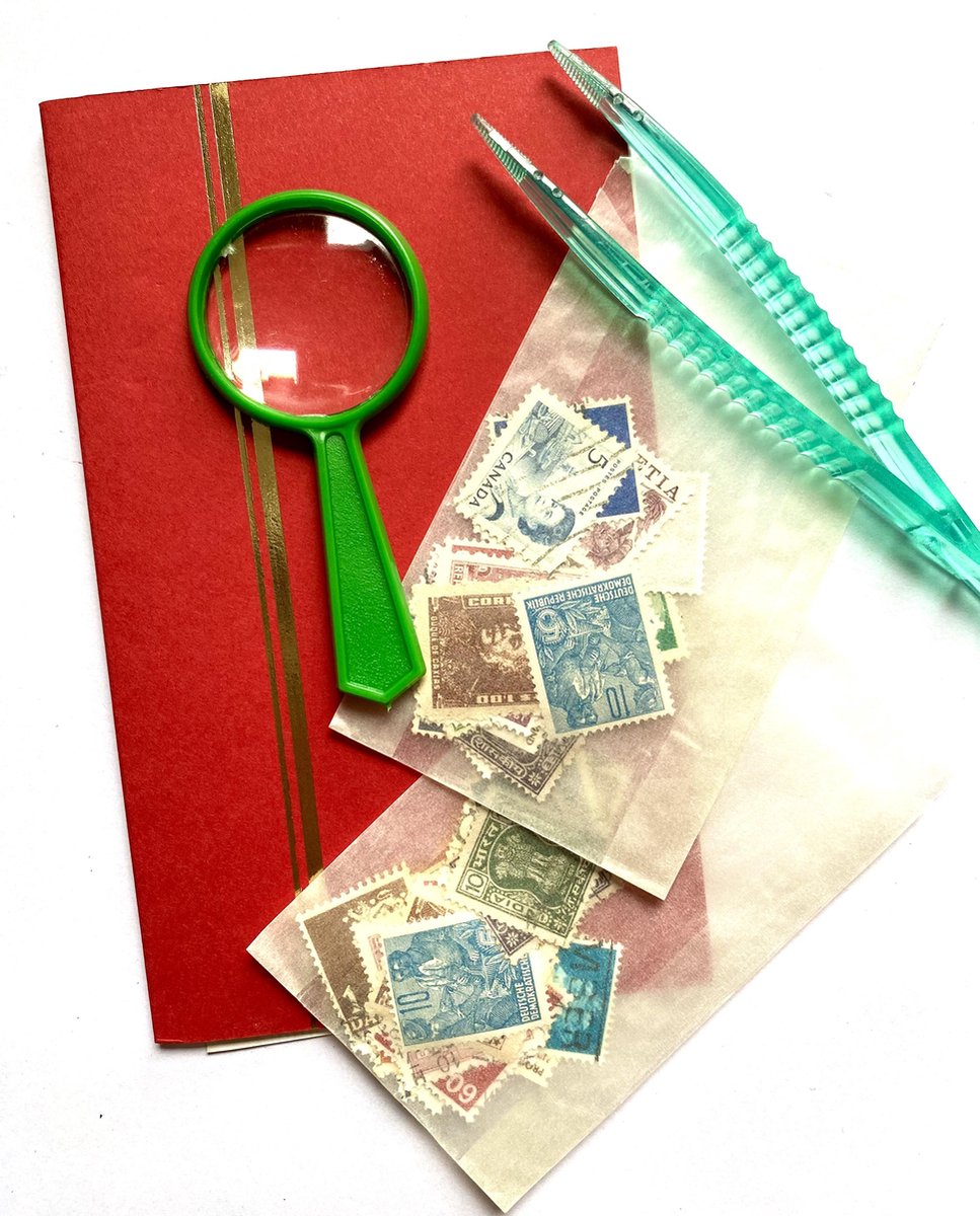 Postzegels verzamelen beginners setje Groen