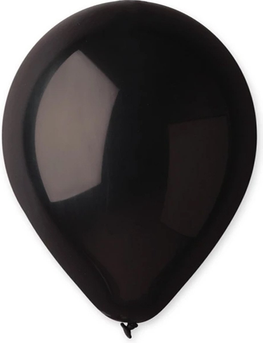 Gemar standaard Black latex ballonnen 28cm (100 stuks)